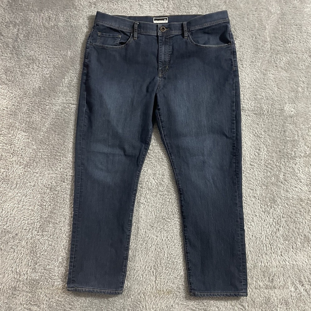 Travis Mathew Jeans Mens Size 38 Legacy Featherweight Straight Blue‎ Denim Dark